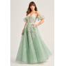 SAGE GREEN PROM DRESS