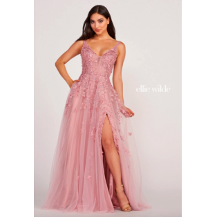 PINK PROM DRESS WITH POCKETS