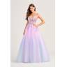 cotton candy prom dress