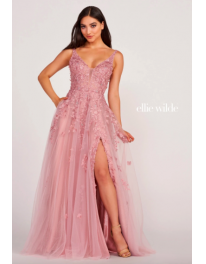 PINK PROM DRESS WITH POCKETS